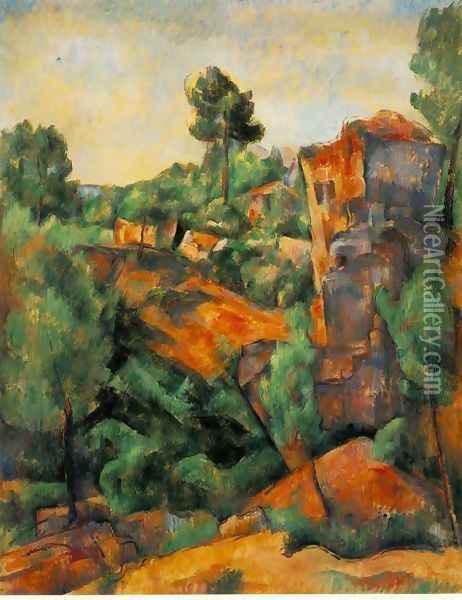 Bibemus Quarry Oil Painting - Paul Cezanne