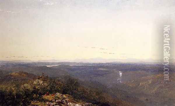 The Catskills Oil Painting - John Frederick Kensett