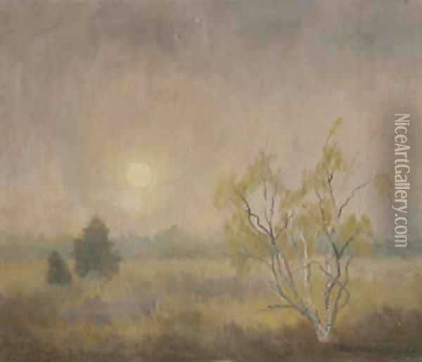 Mist Kalmpthout Oil Painting - Emile Charles Wauters