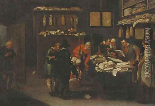Rent Day Oil Painting - Pieter The Younger Brueghel
