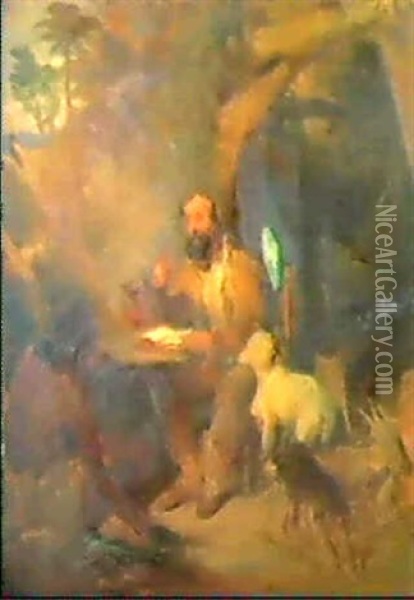 Robinson Crusoe Oil Painting - Sir Edwin Henry Landseer