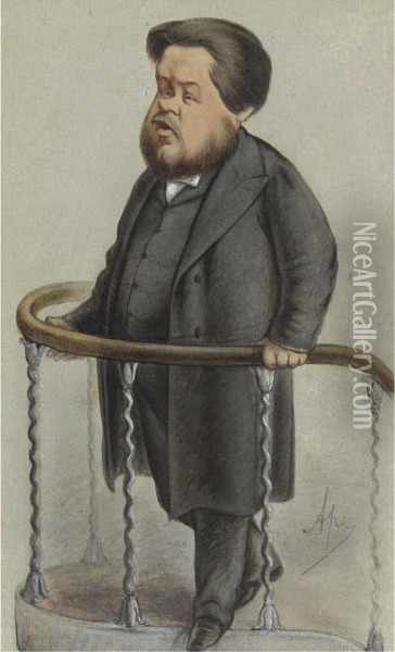 The Reverend Charles Haddon Spurgeon Oil Painting - Carlo Pellegrini