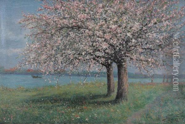 'lente-morgend' Oil Painting - Franz De Vadder