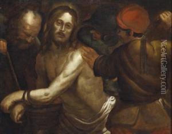 Flagellazione Di Cristo Oil Painting - Luciano Borzone