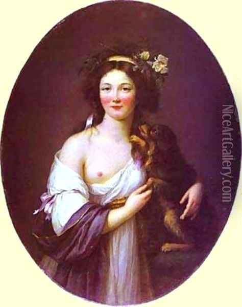 Portrait Of Mme Daguesseau 1770 Oil Painting - Elisabeth Vigee-Lebrun