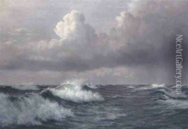 Rauhe See Oil Painting - Johannes Herman Brandt