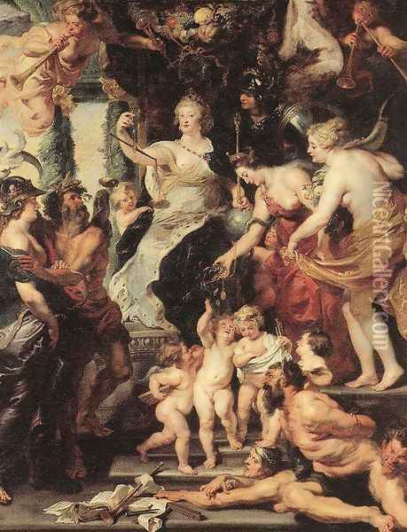 The Happiness of the Regency 1623-25 Oil Painting - Peter Paul Rubens