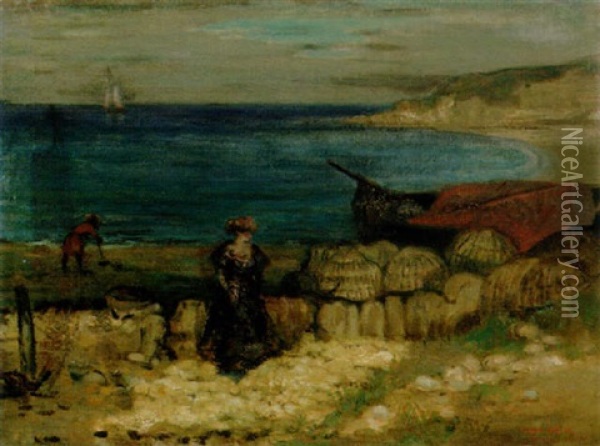 Swanage Bay Oil Painting - Charles Conder