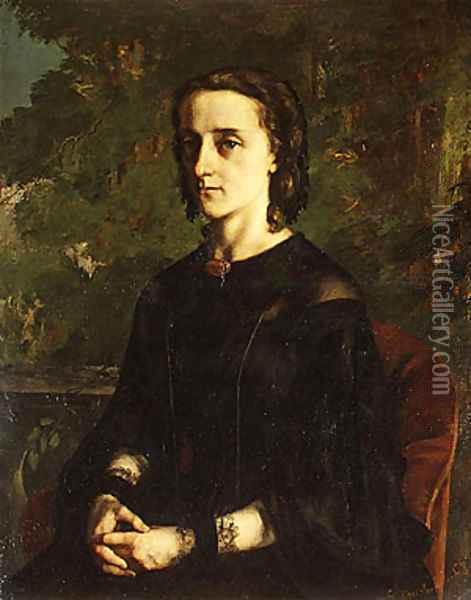 Madame de Brayer 1858 Oil Painting - Gustave Courbet