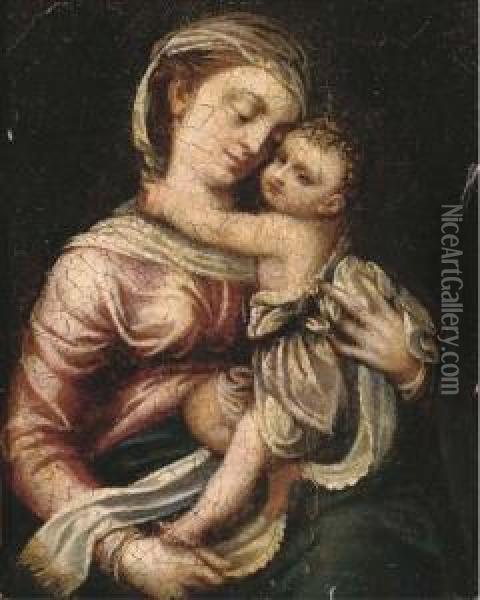 The Madonna And Child Oil Painting - Denys Fiammingo Calvaert