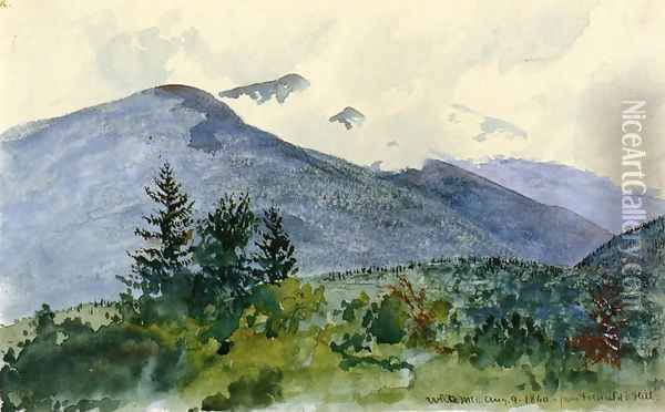 White Mountains from Fernald's Hill Oil Painting - Charles DeWolf Brownell