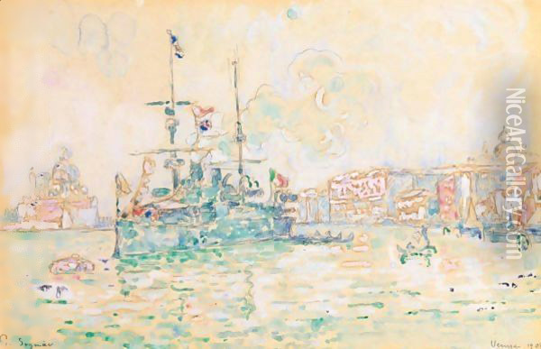 Venise 2 Oil Painting - Paul Signac