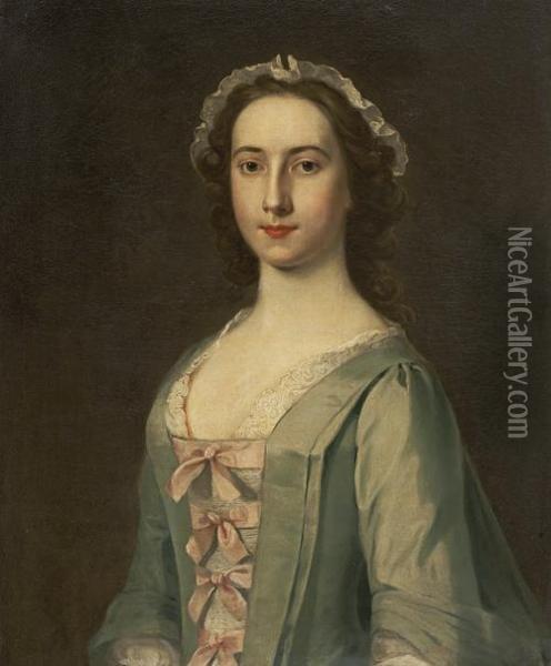 Jenny Fall, Lady Anstruther Oil Painting - William De Nune