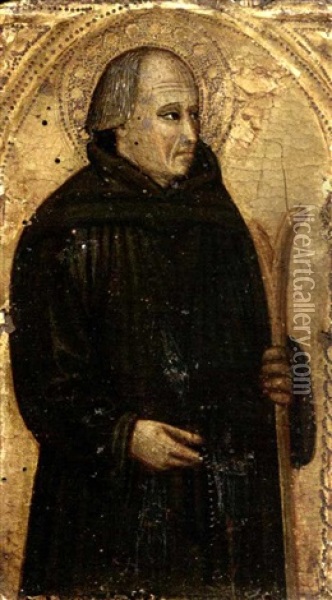 San Gherardo Da Villamagna (fragment) Oil Painting -  Bicci di Lorenzo
