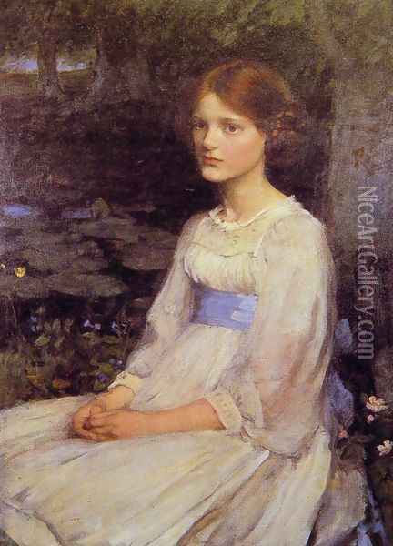 Miss Betty Pollock 1911 Oil Painting - John William Waterhouse
