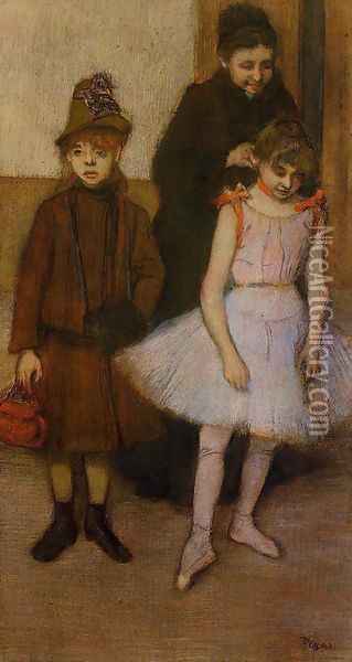 The Mante Family Oil Painting - Edgar Degas