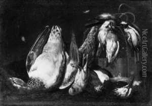Jagdstilleben Mit Erlegten Vogeln. Oil Painting - Jan Fyt