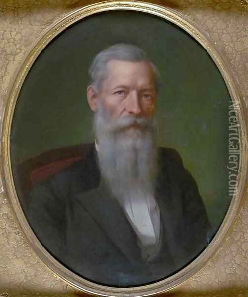 Portrait of Mark Hopkins Oil Painting - Stephen William Shaw