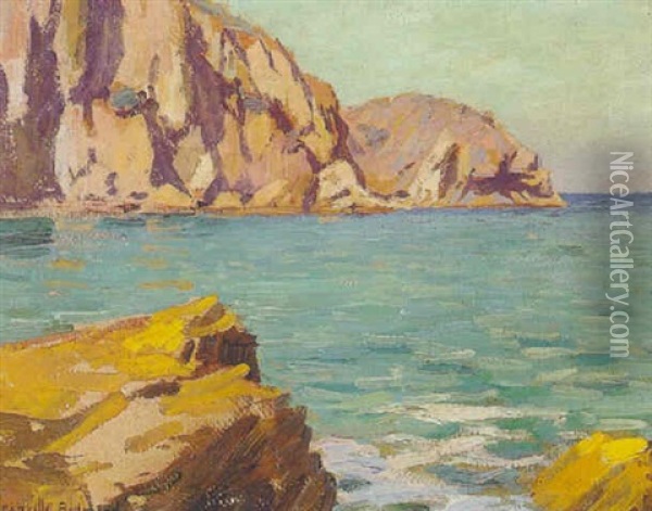Catalina Island, California Oil Painting - Granville S. Redmond
