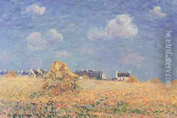 Haystacks Oil Painting - Gustave Loiseau