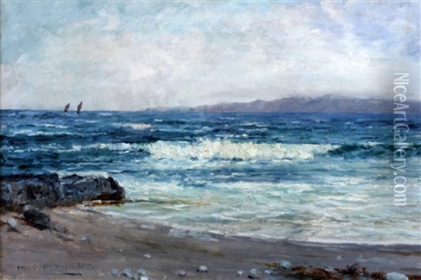 Seascape, Probably The West Coast Of Scotland Oil Painting - Peter MacGregor Wilson