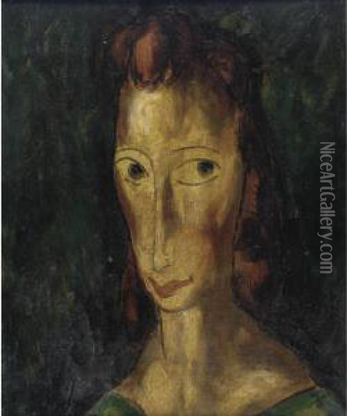 Head Oil Painting - Alfred Henry Maurer