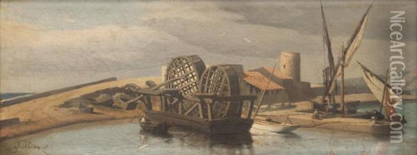 Paysage En Egypte Oil Painting - Gustave Achille Guillaumet