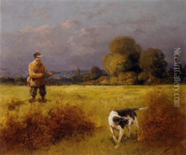 Out Hunting Oil Painting - Eugene Petit