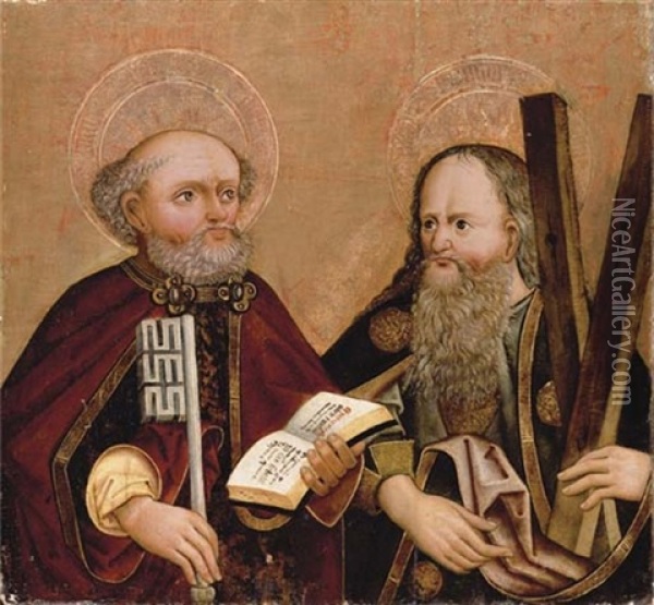 Saint Peter And Saint Andrew Oil Painting - Hans Traut the Younger