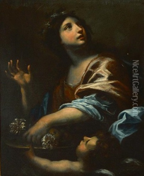 Saint Dorothy Oil Painting - Simone Pignoni
