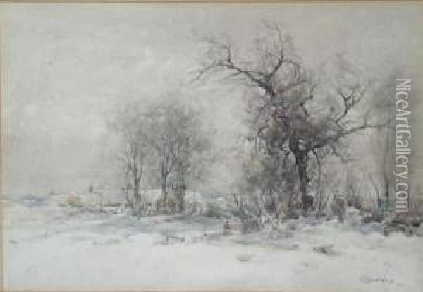 In The Depths Of Winter Oil Painting - Ewan Geddes