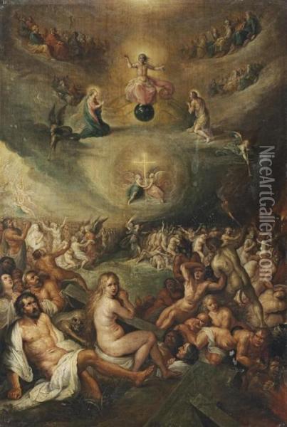 The Day Of Judgement Oil Painting - Frans II Francken
