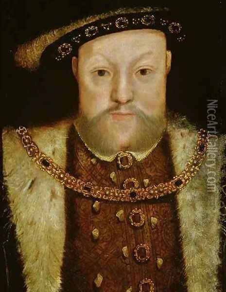 Portrait of Henry VIII 2 Oil Painting - Hans Holbein the Younger