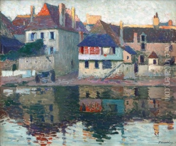 Village De Bretagne Oil Painting - Paul Madeline