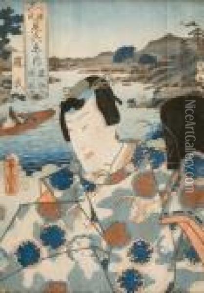 Serie Storia Del Principe Genji Oil Painting - Utagawa Toyokuni Iii