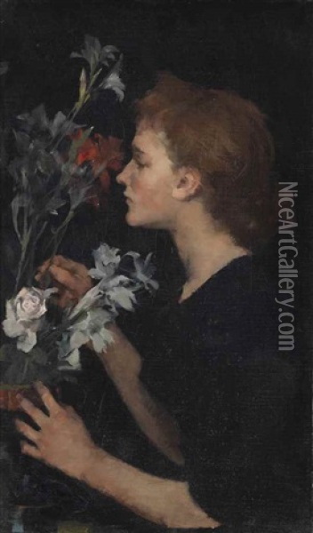 Portrait Of Marion Kerr Oil Painting - Elizabeth Adela Forbes
