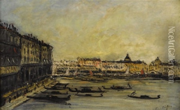 Venice Oil Painting - Edouard-Jacques Dufeu