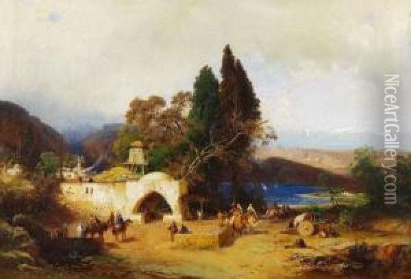 Kaukasische Landschaft Oil Painting - Paul Von Franken