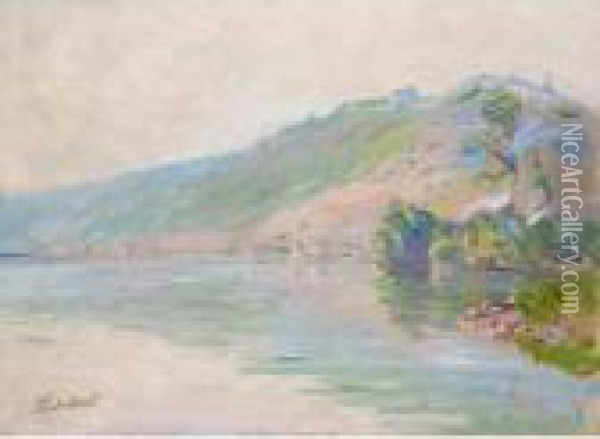 La Seine A Port-villez, Temps Clair Oil Painting - Claude Oscar Monet
