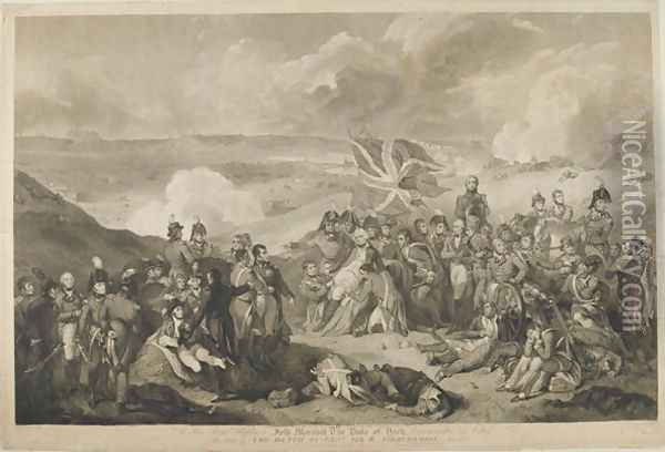 The Death of General Abercrombie at the Battle of Alexandria, 21st March 1801, engraved by J. Vendramini, published 1804 Oil Painting - Sir Robert Kerr Porter