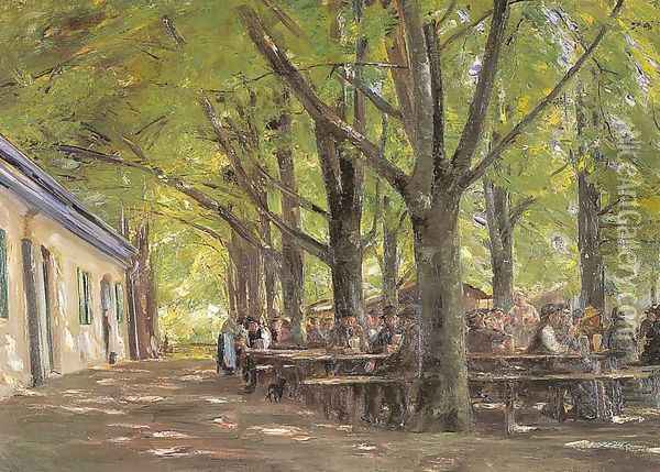 Country Tavern at Brunnenburg 1893 Oil Painting - Max Liebermann