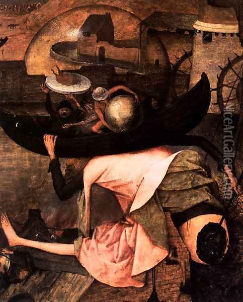 Dulle Griet (detail) 2 Oil Painting - Pieter the Elder Bruegel