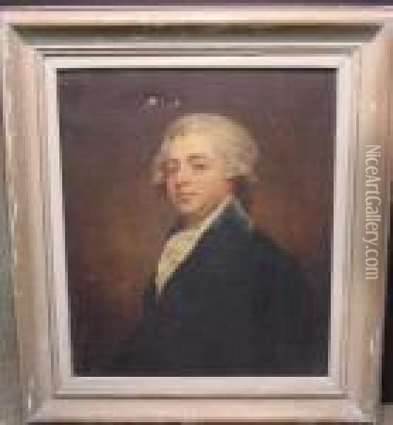 Portrait Of Sir Henry Watkins Dashwood Oil Painting - George Romney