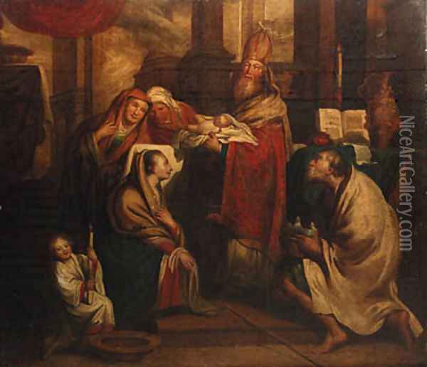 The Presentation in the Temple Oil Painting - Pieter van Lint