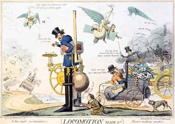 Locomotion, Plate 2nd, published by Thomas McLean, c.1835 Oil Painting - Robert Seymour