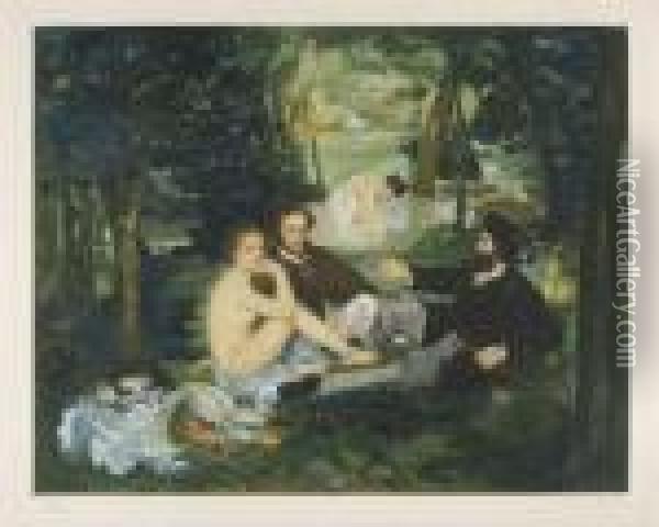 Le Dejeuner Sur L'herbe Oil Painting - Edouard Manet