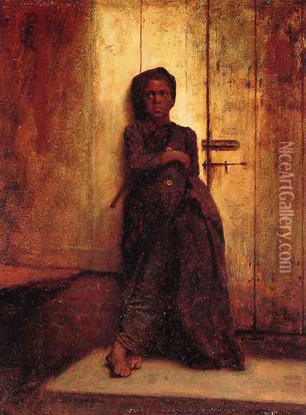 The Young Sweep Oil Painting - Eastman Johnson