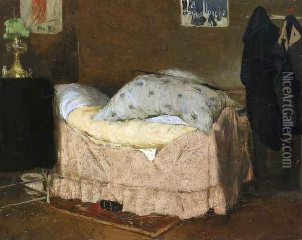 The Pink Bed Oil Painting - Henri-Jacques Evenepoel