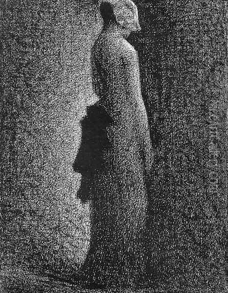 Black Knot Oil Painting - Georges Seurat