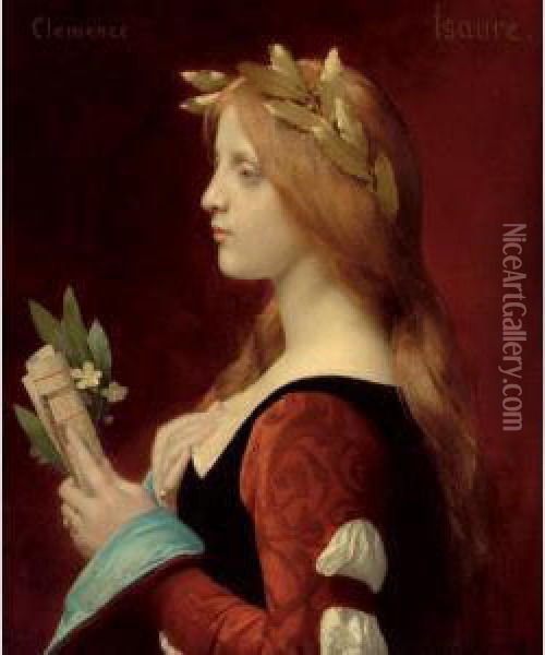 Clemence Isaure Oil Painting - Jules Joseph Lefebvre